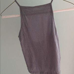 Blue/Gray Cropped Tank Top (never worn!)